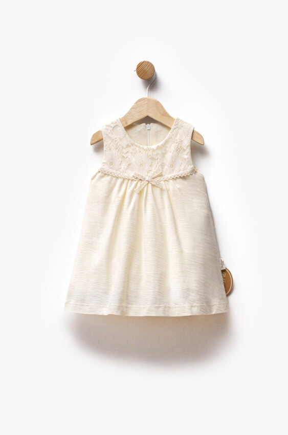 Wholesale Baby Girl Lace Fabric Dress 6-24M Bebbemini 2065-BM-2351 - 1