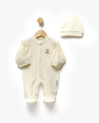 Wholesale Baby Girl Newborn Baby Girl Newborn Baby Suit and Hat Set 0-3M Flexi Baby 2063-252350 Кремовый цвет 