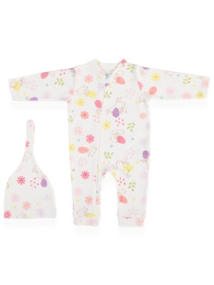 Wholesale Baby Girls 2-Piece Rompers and Hat Set 0-9M Bebitof 2020-70320 - Bebitof