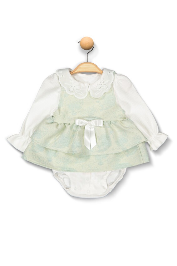 Wholesale Baby Girls Overalls 6-12M Boncuk Bebe 1006-6122 - 1