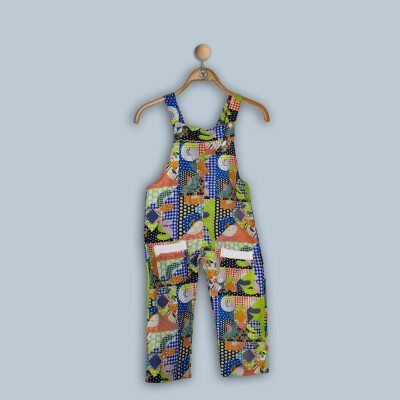 Wholesale Baby Girls Patchwork Salopet 6-24M Timo 1018-TK4DÜ132243341 - Timo (1)