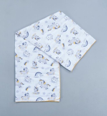 Wholesale Baby Muslin Blanket 80x90cm Ramel Kids 1072-393A - Ramel Kids (1)