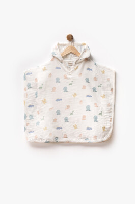 Wholesale Baby Muslin Hooded Pareo 0-12M Flexi Baby 2063-229492 - 4