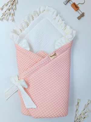 Wholesale Baby Ultra Soft Cotton Swaddle 0-24M Tomuycuk 1074-45494 Лососевый цвет