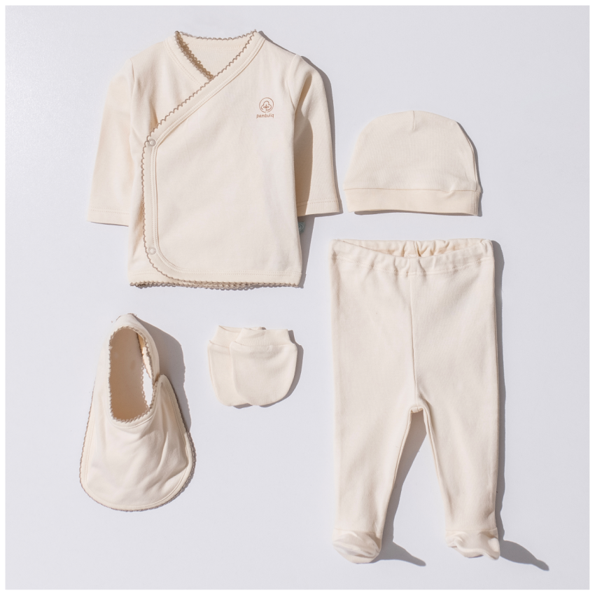 Wholesale Baby Unisex 5-Pieces Newborn 0M Pambuliq 2030-16PAM11 - 1