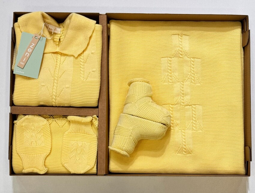 Wholesale Baby Unisex 5-Pieces Newborn Set 0-12M Zeni 2049-3011 - 1