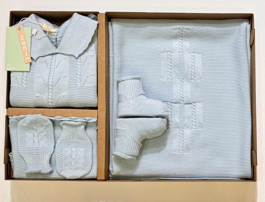 Wholesale Baby Unisex 5-Pieces Newborn Set 0-12M Zeni 2049-3011 - 4