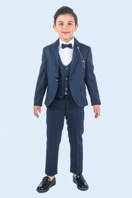 Wholesale Boy Jacket Shirt Bow Vest Groom Suit 8-12Y Messy 1037-9282 - Messy