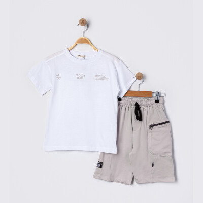 Wholesale Boy's 2 Piece Set 6-9Y Tuffy 1099-TFB-5511 Экрю