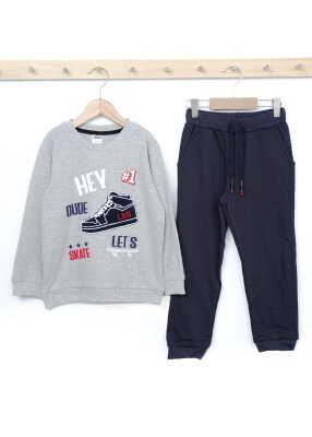 Wholesale Boys 2-Piece Tracksuit Set 3-6Y Elnino 1025-21707 Серый 