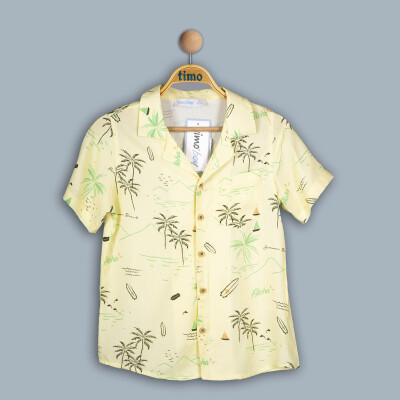 Wholesale Boys Shirt 6-9Y Timo 1018-TE4DT202242603 Жёлтый 