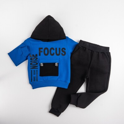 Wholesale Boys Tracksuit Set 1-4Y Pankido 2037-9654 Светло-серовато- синий