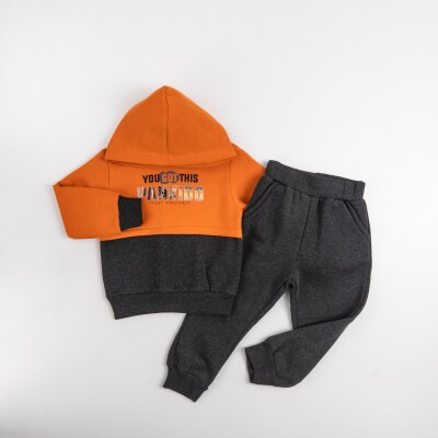 Wholesale Boys Tracksuit Set 5-8Y Pankido 2037-9687 Оранжевый 