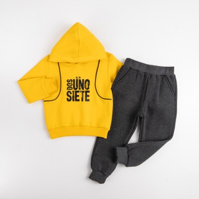 Wholesale Boys Tracksuit Set 5-8Y Pankido 2037-9703 Жёлтый 