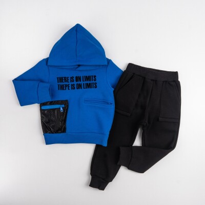 Wholesale Boys Tracksuit Set 5-8Y Pankido 2037-9705 Светло-серовато- синий