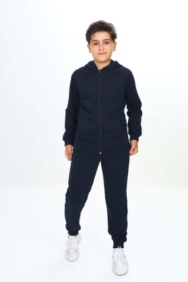 Wholesale Boy's Tracksuit Set 7-10Y Nickel 2060-20078-2 Темно-синий