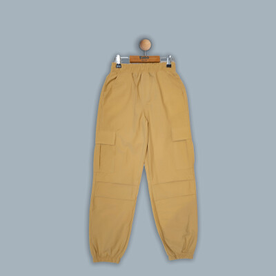Wholesale Girl Trousers 6-9Y Timo 1018-TK4DA062241313 Бежевый 