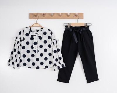 Wholesale Girls 2-Piece Blouse and Pants Set 8-12Y Moda Mira 1080-7018 - Moda Mira (1)