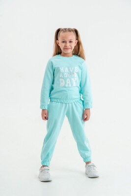 Wholesale Girls 2-Piece Tracksuit Set 5-8Y Matmazel 2021-8008 Зелёный 