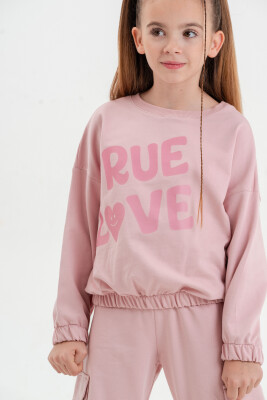 Wholesale Girls 2-Piece Tracksuit Set 9-12Y Matmazel 2021-8013 Пудра