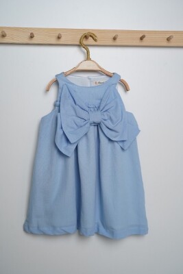 Wholesale Girls Blouse 3-6Y Büşra Bebe 1016-23115 Синий
