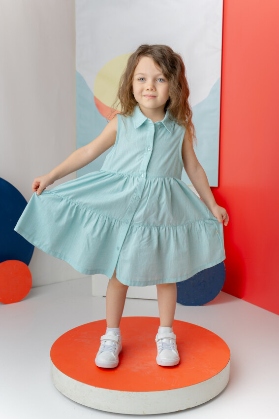 Wholesale Girl's Collar Dress 3-10Y Zeyland 1070-251Z4SUR31 - 2