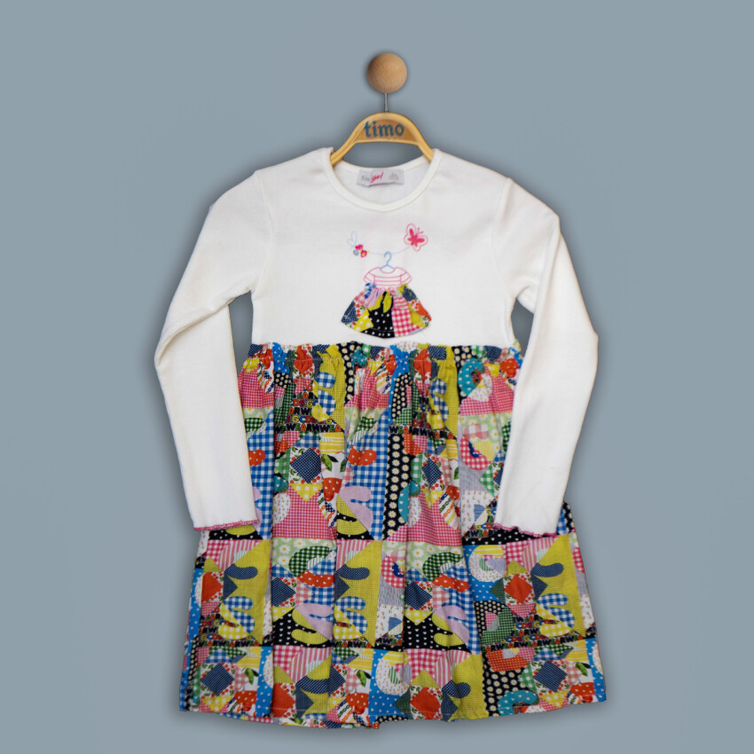 Wholesale Girls Dress 2-5Y Timo 1018-TK4DÜ042243292 - 1
