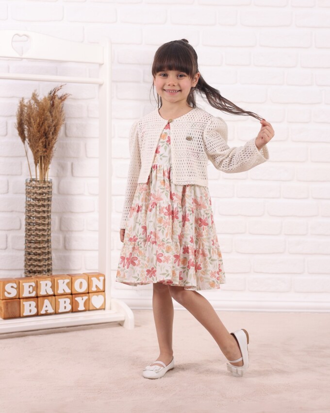 Wholesale Girl's Dress 2-7Y Serkon Baby&Kids 1084-M0750 - 3