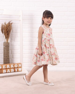 Wholesale Girl's Dress 2-7Y Serkon Baby&Kids 1084-M0880 Коралловый 