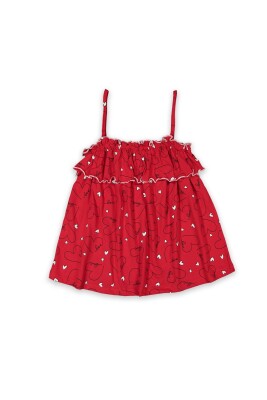 Wholesale Girls Halter Blouse 6-9Y Divonette 1023-1745-3 Красный