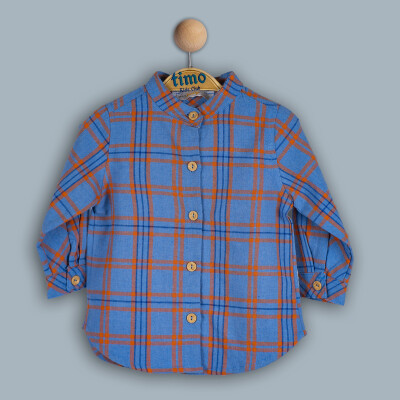 Wholesale Girls Plaid Patterned Shirt 2-5Y Timo 1018-TK4DÜ012242372 - Timo (1)