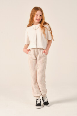 Wholesale Girls Striped Jogger Pants 8-15Y Jazziee 2051-241Z4ALJ01 - Jazziee (1)