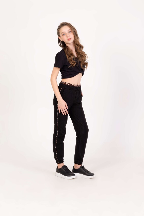 Wholesale Girl's Sweatpants 5-8Y Nickel 2060-20185-1 - 1
