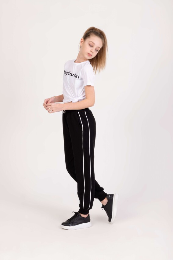 Wholesale Girl's Sweatpants 9-12Y Nickel 2060-20162-2 - 1