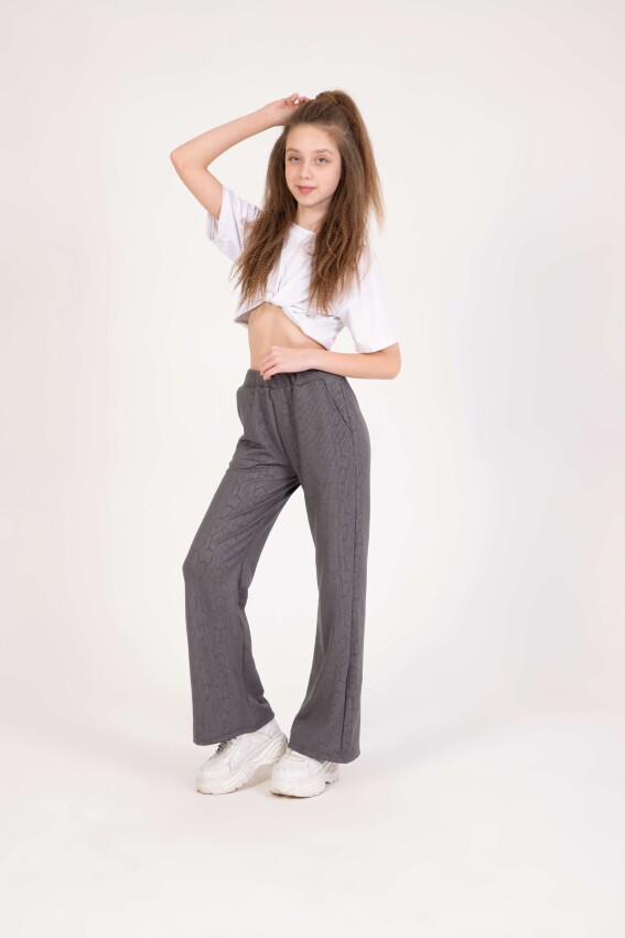 Wholesale Girl's Sweatpants 9-12Y Nickel 2060-20201-2 - 2
