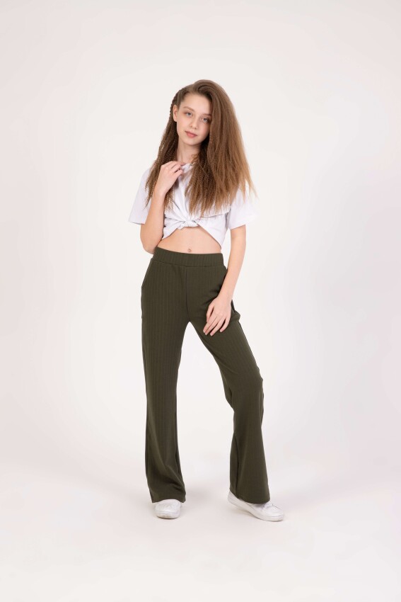 Wholesale Girl's Sweatpants 9-12Y Nickel 2060-20204-2 - 2