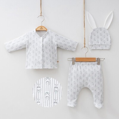 Wholesale Unisex Baby 5-Piece Newborn Set 0-3M Minizeyn 2014-7054 Зелёный 