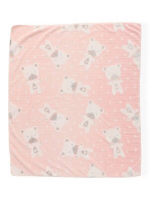 Wholesale Unisex Baby Blanket 107x87 Bebitof 2020-95083 - Bebitof (1)
