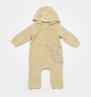 Wholesale Unisex Baby Hooded Velvet Rompers 3-24M Baby Cosy 2022-CSYK6042 - BabyCosy