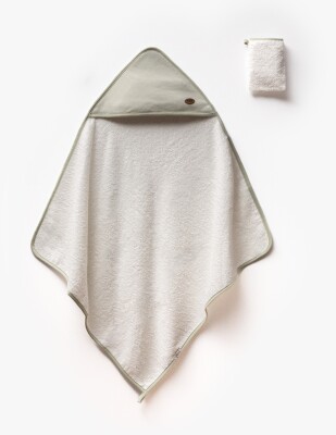 Wholesale Unisex Baby Towel and Pouch Set 90*90cm Flexi Baby 2063-230058 Хаки 