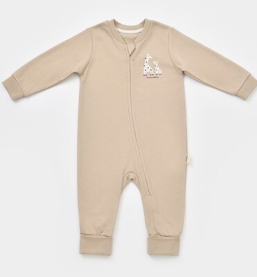 Wholesale Unisex Baby Zippered Jumpsuit 100% Organic Cotton Baby Cosy 2022-CSY3042 - 1