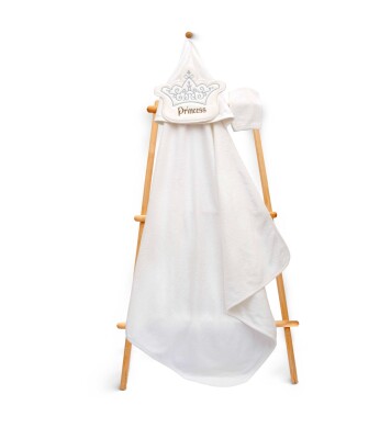 Wholesale Unisex Kids 2-Piece Scrub Mitt and Towel Set 85X80 Babyline 2015-9-508 Экрю
