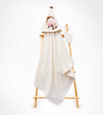 Wholesale Unisex Kids 2-Piece Scrub Mitt and Towel Set 85X80 Babyline 2015-9-586 Розовый 