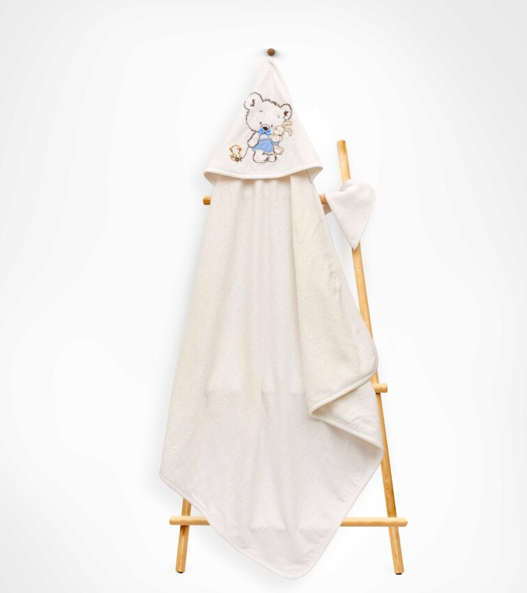 Wholesale Unisex Kids 2-Piece Scrub Mitt and Towel Set 85X80 Babyline 2015-9-591 - 1