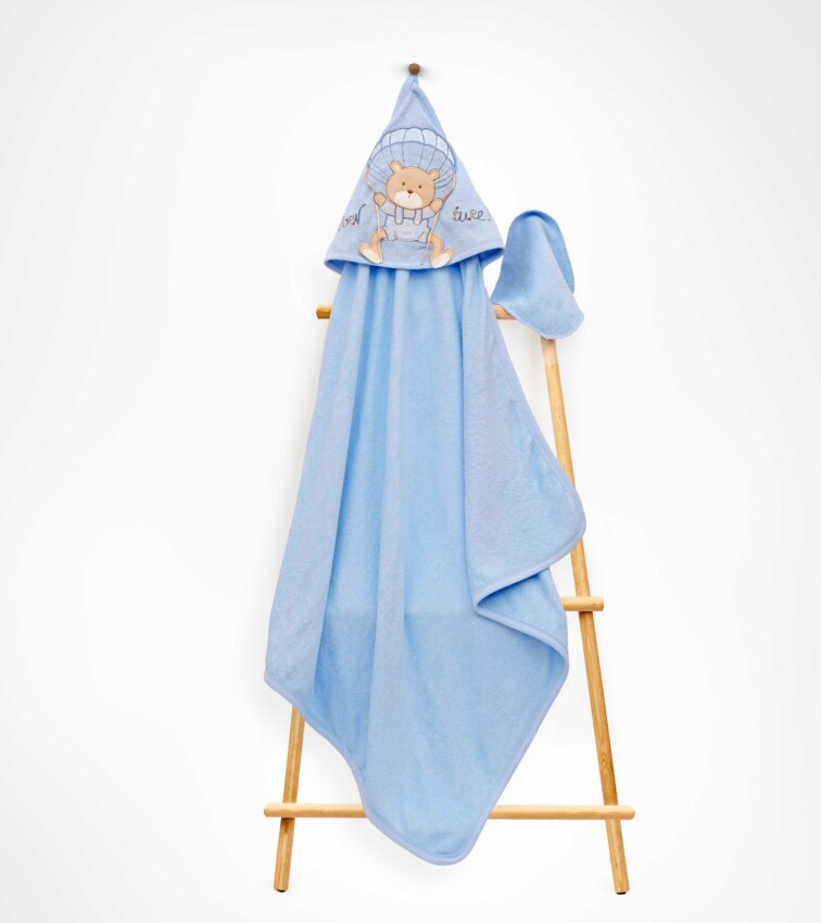 Wholesale Unisex Kids 2-Piece Scrub Mitt and Towel Set 85X80 Babyline 2015-9-686 - 1