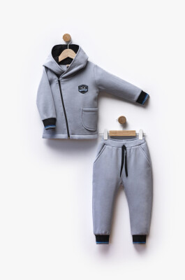Wholesale Unisex Kids 2pcs Cardigan and Trousers Set 2-5Y Flexi Baby 2063-217588 Синий