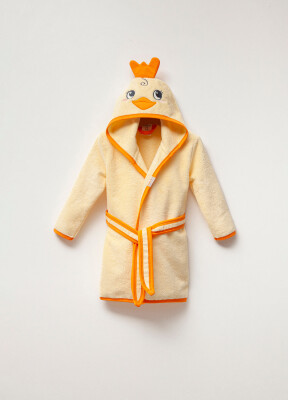 Wholesale Unisex Kids Bathrobe 1-4Y Ramel Kids 1072-487 - Ramel Kids (1)