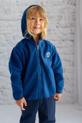 Wholesale Unisex Kids Fleece Cardigan 3-14Y Zeyland 1070-242Z1ETA26 Темно-синий