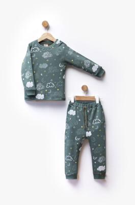 Wholesale Unisex Kids Pajama Set 2-5Y Flexi Baby 2063-217602 Зелёный 