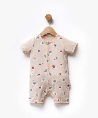 Spot Printed Short Sleeve Jumpsuit 3-9M Flexi Baby 2063-236579 - Flexi Baby (1)